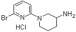 1-(6-Bromo-2-pyridinyl)-3-piperidinamine hydrochloride molecular structure (CAS 1159816-26-8)