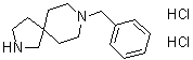 structure of CAS# 1159826-27-3, 8-(Phenylmethyl)-2,8-diazaspiro[4.5]decane hydrochloride (1:2)