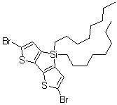 5,5'-Dibromo-3,3'-dioctylsilylene-2,2'-bithiophene molecular structure (CAS 1160106-14-8)