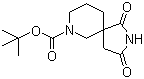 1,3-Dioxo-2,7-diazaspiro[4.5]decane-7-carboxylic acid tert-butyl ester molecular structure (CAS 1160246-76-3)