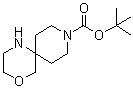 structure of CAS# 1160247-04-0, 2-Oxa-5,9-diazaspiro[5.5]undecane-9-carboxylic acid tert-butyl ester;4-Oxa-1,9-diazaspiro[5.5]undecane-9-carboxylic acid 1,1-dimethylethyl ester