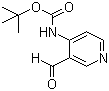 structure of CAS# 116026-93-8, N-Boc-4-amino-3-pyridinecarboxyaldehyde;tert-Butyl 3-formylpyridin-4-ylcarbamate