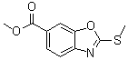 结构式 CAS# 1160490-11-8, 2-(甲硫基)-6-苯并恶唑羧酸甲酯