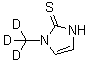 1,3-Dihydro-1-(methyl-d<sub>3</sub>)-2H-imidazole-2-thione molecular structure (CAS 1160932-07-9)
