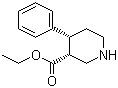 顺式-4-苯基-3-哌啶羧酸乙酯分子结构 (CAS 116140-26-2)