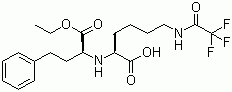 N2-(1-乙氧羰基-3-苯丙基)-N6-三氟乙酰基-L-赖氨酸分子结构 (CAS 116169-90-5)