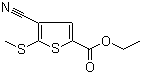 4-氰基-5-(甲硫基)噻吩-2-甲酸乙酯分子结构 (CAS 116170-84-4)