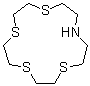 1,4,7,10-Tetrathia-13-azacyclopentadecane molecular structure (CAS 116319-25-6)