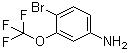 结构式 CAS# 116369-25-6, 4-溴-3-(三氟甲氧基)苯胺