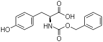 N-Benzyloxycarbonyl-L-tyrosine molecular structure (CAS 1164-16-5)