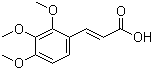 结构式 CAS# 116406-19-0, 反式-3-(2,3,4-三甲氧基苯基)-2-丙烯酸