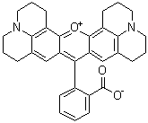 9-(2-Carboxyphenyl)-2,3,6,7,12,13,16,17-octahydro-1H,5H,11H,15H-xantheno[2,3,4-ij:5,6,7-i'j']diquinolizin-18-ium inner salt molecular structure (CAS 116450-56-7)