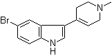 5-Bromo-3-(1-methyl-1,2,3,6-tetrahydro-4-pyridinyl)-1H-indole molecular structure (CAS 116480-53-6)