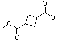 1,3-Cyclobutanedicarboxylic acid monomethyl ester molecular structure (CAS 116569-00-7)