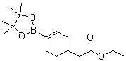 Ethyl 2-[4-(4,4,5,5-tetramethyl-1,3,2-dioxaborolan-2-yl)cyclohex-3-enyl]acetate molecular structure (CAS 1166829-70-4)