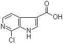 7-氯-1H-吡咯并[2,3-c]吡啶-3-羧酸分子结构 (CAS 1167055-41-5)