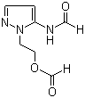 结构式 CAS# 116856-18-9, 5-甲酰氨基-1-(2-甲酰氧乙基)吡唑