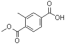 structure of CAS# 116934-87-3, 4-(Methoxycarbonyl)-3-methylbenzoic acid