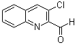 结构式 CAS# 1169394-26-6, 3-氯-2-喹啉甲醛