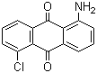 structure of CAS# 117-11-3, 1-Amino-5-chloroanthraquinone;1-Amino-5-chloro-9,10-Anthracenedione