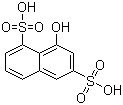 8-羟基-1,6-萘二磺酸分子结构 (CAS 117-43-1)