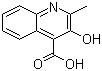 3-Hydroxy-2-methyl-4-quinolinecarboxylic acid molecular structure (CAS 117-57-7)