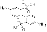 结构式 CAS# 117-61-3, 联苯胺双磺酸; BDSA