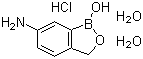 structure of CAS# 117098-93-8, 5-Amino-2-(hydroxymethyl)benzeneboronic acid hydrochloride;1,3-Dihydro-1-hydroxy-2,1-benzoxaborol-6-amine hydrochloride