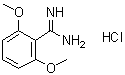 2,6-Dimethoxybenzenecarboximidamide hydrochloride (1:1) molecular structure (CAS 1171047-31-6)