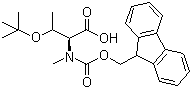 N-Fmoc-N-Methyl-O-tert-butyl-L-threonine molecular structure (CAS 117106-20-4)