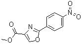 structure of CAS# 1171126-87-6, 2-(4-Nitrophenyl)-1,3-oxazole-4-carboxylic acid methyl ester