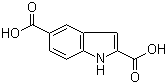 structure of CAS# 117140-77-9, Indole-2,5-dicarboxylic acid;5-Carboxyindol-2-carboxylic acid
