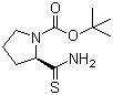 structure of CAS# 117175-41-4, tert-Butyl 2(R)-thiocarbamoylpyrrolidine-1-carboxylate