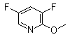 3,5-Difluoro-2-methoxypyridine molecular structure (CAS 1171918-06-1)