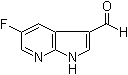 structure of CAS# 1171920-17-4, 5-Fluoro-1H-pyrrolo[2,3-b]pyridine-3-carboxaldehyde
