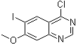 结构式 CAS# 1172851-61-4, 4-氯-6-碘-7-甲氧基喹唑啉