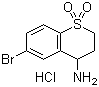 6-Bromo-3,4-dihydro-2H-1-benzothiopyran-4-amine 1,1-dioxide hydrochloride molecular structure (CAS 1172986-17-2)