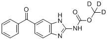 structure of CAS# 1173021-87-8, Mebendazole-d3;trideuteriomethyl N-(6-benzoyl-1H-benzimidazol-2-yl)carbamate