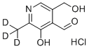 structure of CAS# 1173023-49-8, Pyridoxal-d3 hydrochloride