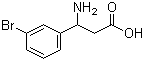 结构式 CAS# 117391-50-1, 3-氨基-3-(3-溴苯基)丙酸
