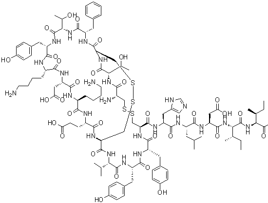 Rat endothelin-3 molecular structure (CAS 117399-93-6)