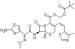 Cefditoren pivoxil molecular structure (CAS 117467-28-4)