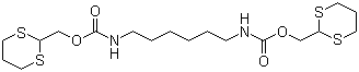 N,N'-1,6-Hexanediylbiscarbamic acid bis(1,3-dithian-2-ylmethyl)ester molecular structure (CAS 1175242-02-0)