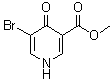 5-Bromo-1,4-dihydro-4-oxo-3-pyridinecarboxylic acid methyl ester molecular structure (CAS 1175512-08-9)