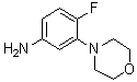 4-Fluoro-3-(4-morpholinyl)benzenamine molecular structure (CAS 1175797-88-2)