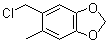 structure of CAS# 117661-72-0, 5-(Chloromethyl)-6-methyl-1,3-benzodioxole