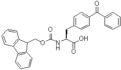 4-苯甲酰基-N-[芴甲氧羰基]-L-苯丙氨酸分子结构 (CAS 117666-96-3)