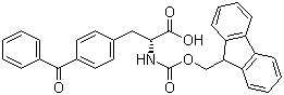 Fmoc-4-苯甲酰基-D-苯丙氨酸分子结构 (CAS 117666-97-4)