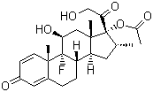 Dexamethasone-17-acetate molecular structure (CAS 1177-87-3)