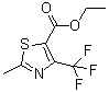 2-Methyl-4-(trifluoromethyl)-5-thiazolecarboxylic acid ethyl ester molecular structure (CAS 117724-62-6)